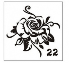 Трафарет 22