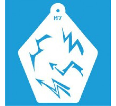 Трафарет для детского бодиарта "Молнии" фото 1